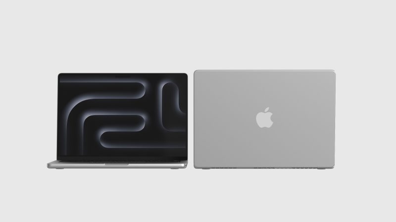 超精细 Apple MacBook 3D 模型（OC 渲染 + FBX 格式），设计师必备素材免费下载！-安主的3D模型库