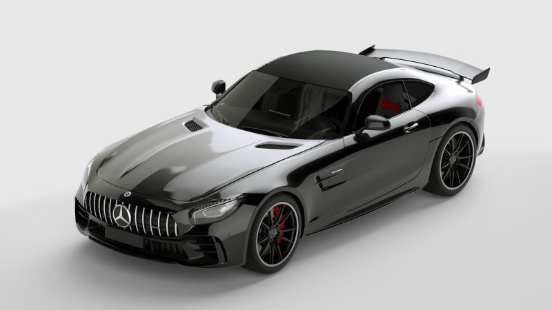 超写实奔驰 AMG GT R 3D 模型（OC+FBX）免费下载-安主的3D模型库
