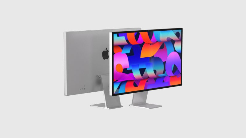 超写实 Studio Display 3D 模型（OC+FBX）免费下载，设计创作必备-安主的3D模型库