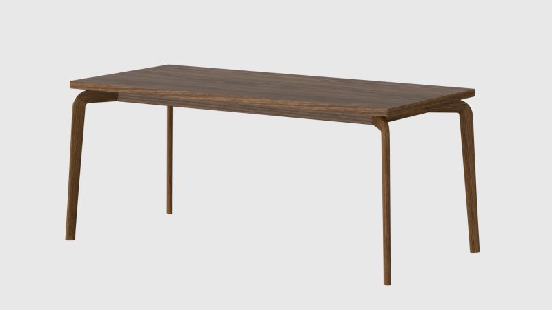 超写实实木餐桌 OC 渲染 + FBX 模型：木纹质感拉满-安主的3D模型库