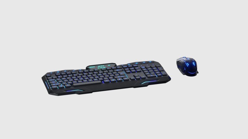 电竞键鼠套装 3D 模型（OC+FBX）免费下载，游戏硬件设计素材-安主的3D模型库