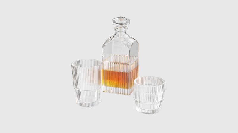 凹槽威士忌酒杯套装 （OC+FBX）免费下载-安主的3D模型库