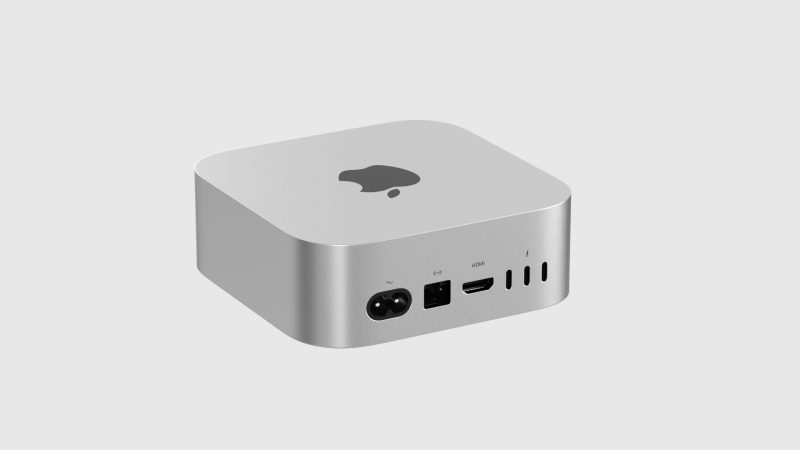 Mac Mini 2024 3D 模型（OC+FBX）免费下载，苹果设备设计素材-安主的3D模型库