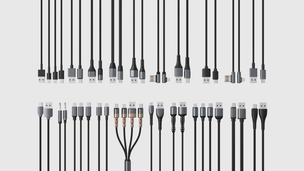 20款数据线合集 3D 模型（OC+FBX）带贴图下载，数码配件素材-安主的3D模型库