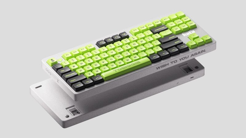 潮玩撞色机械键盘 3D 模型（OC+FBX）免费下载-安主的3D模型库