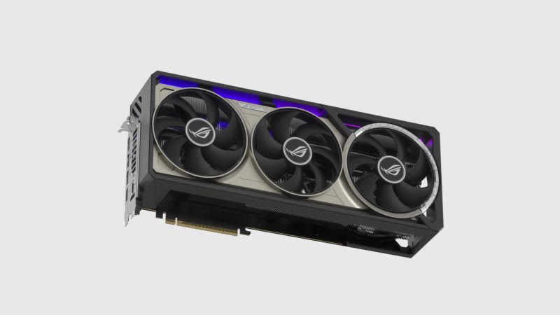 华硕 ROG RTX5090 显卡 3D 模型（OC+FBX）免费下载-安主的3D模型库