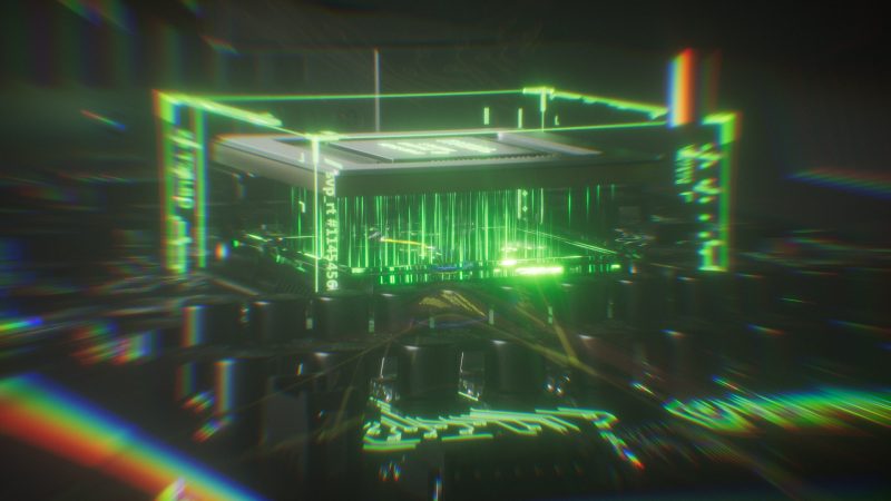 赛博科技风：Octane渲染光效HUD场景，3D模型工程免费领！-安主的3D模型库